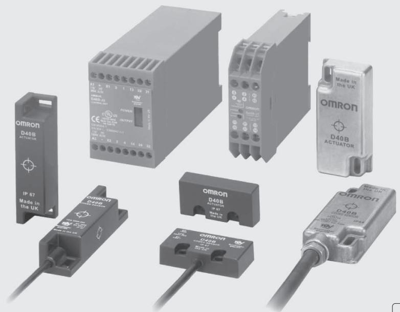 OMRON D40B - Détecte l'état ouvert/fermé des portes sans contact et dispose d'une grande résistance à l'environnement. - 1