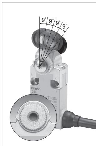 OMRON D4F - Positionnement par pas de 9 degrés - 1