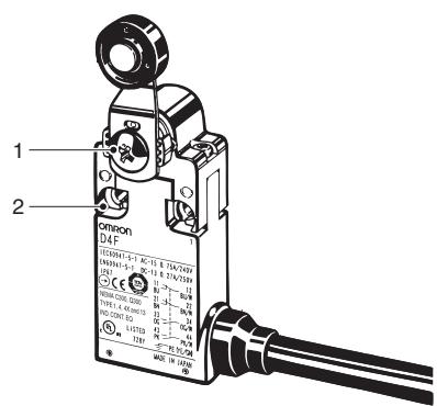 OMRON D4F - Couple de serrage - 1