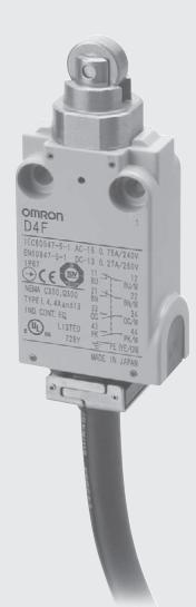 OMRON D4F - L'un des plus petit interrupteur de position du marché. idéal pour les applications destinées aux machines et matériels de petite taille - 1