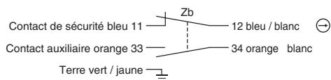 OMRON D4F - Numéros des bornes - 1