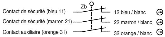 OMRON D4GS-N - Numéros des bornes - 1