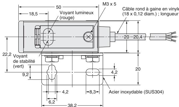 OMRON E3S-C - Modèle rétroréfléchissant / à réflexion diffuse (modèle horizontal) - 3