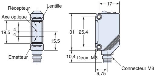 OMRON E3Z-LASER - Capteurs - 12