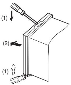 OMRON E5 R - Retrait du panneau avant - 1