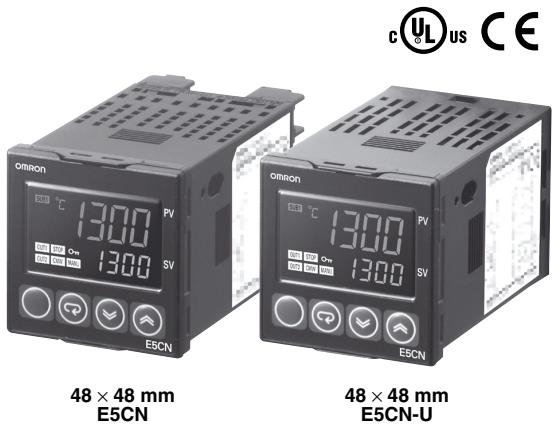 OMRON E5CN - Nouveau régulateur de température standard 48 x 48 mm aux fonctions et performances optimisées. Fonction améliorée de précision d'indication et de maintenance préventive - 1