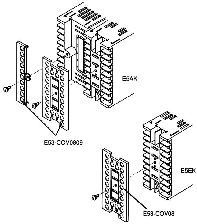 OMRON E5EK - Cache-bornes e53-cov0809 et e53-cov08 (vendus séparément) - 1