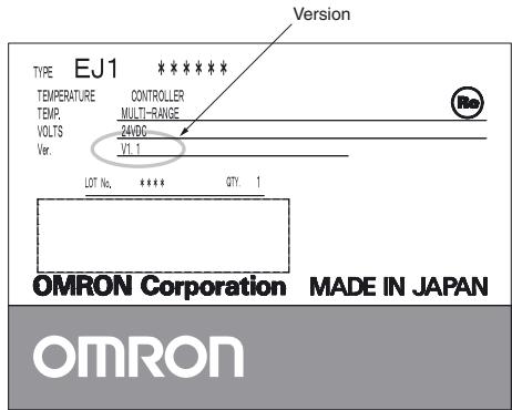 OMRON EJ1 - Identification des modèles mis à jour - 1