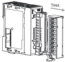 OMRON EJ1 - Retrait du bornier. - 2