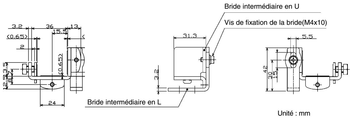 OMRON F3S-B - 2-2-4 Bride de montage (intermédiaire) - 2