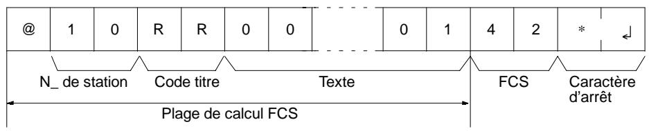 OMRON SRM1 - FCS (séquence de vérification de trame) - 1