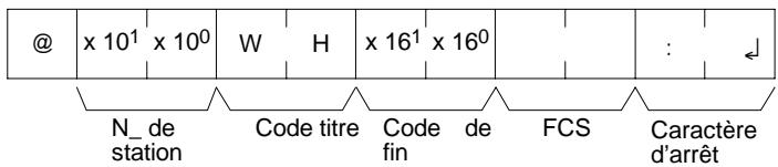 OMRON SRM1 - Format de réponse - 1