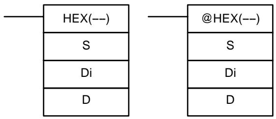 OMRON SRM1 - 7-19-9 ASCII-TO-HEXADECIMAL - HEX(--) - 1