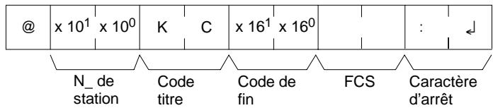 OMRON SRM1 - Format de réponse - 1