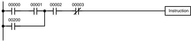 OMRON SRM1 - Combinaison des instructions AND et OR - 1
