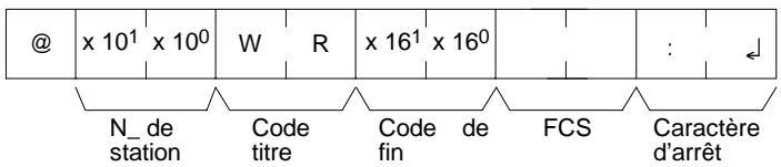 OMRON SRM1 - Format de réponse - 1