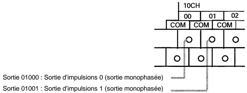 OMRON SRM1 - Câblage des sorties - 1