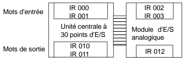 OMRON SRM1 - Connexion du module d'E/S analogique - 1