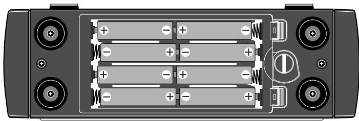 FOSTEX FR2 - 2) Insérez 8 piles ou accumulateurs de type LR06 (AA). - 1