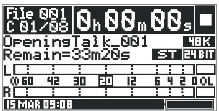 FOSTEX FR2 - Lorsqu'une carte mémoire déjà enregistrée est insérée - 1
