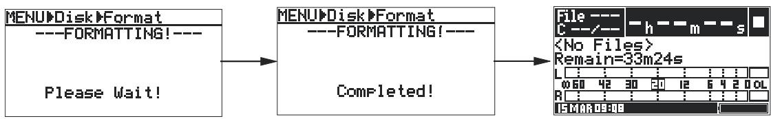 FOSTEX FR2 - Formatage initial d'une carte mémoire - 2