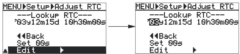 FOSTEX FR2 - 2) Sélectionnez "adjustrealtime" avec la molette [MENU], puis appuyez sur [ENTER]. - 2