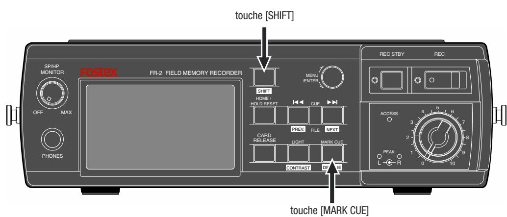 FOSTEX FR2 - Supprimer un point de cue en temps réel - 1