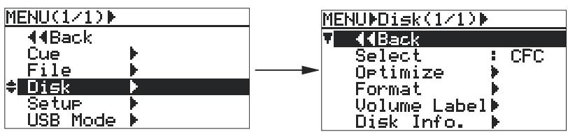 FOSTEX FR2 - Modifier le nom de volume d'une carte mémoire (volume label) - 1
