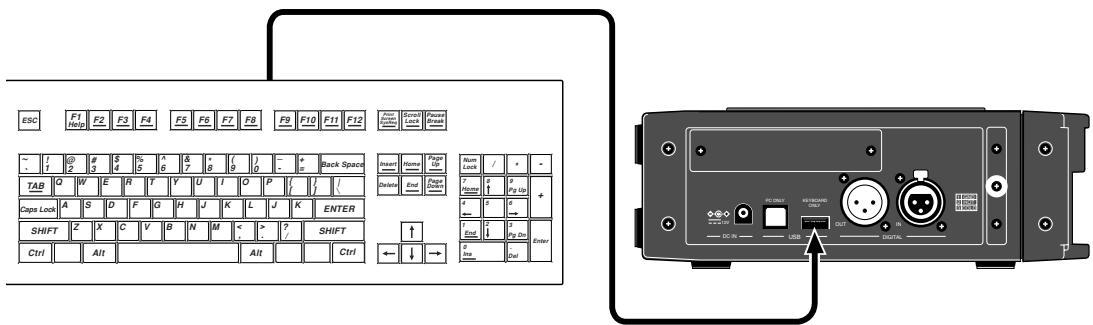 FOSTEX FR2 - Branchement d'un clavier USB sur le FR-2 - 1