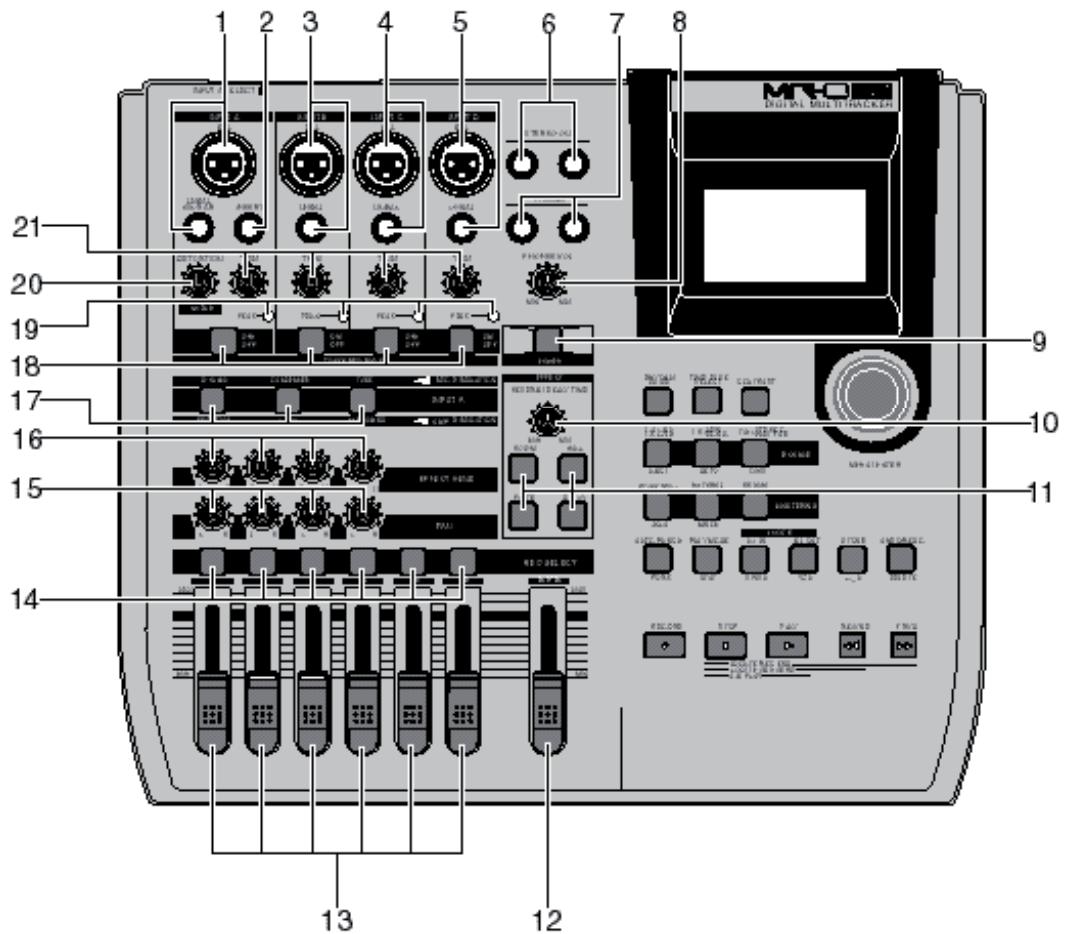 FOSTEX MR-8 HD CD - Face supérieure (partie gauche) - 1