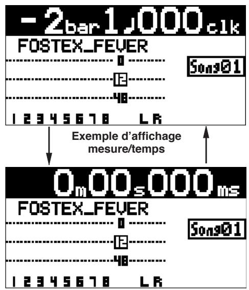 FOSTEX MR-8 HD CD - Sélection d'un mode de base temporelle - 2