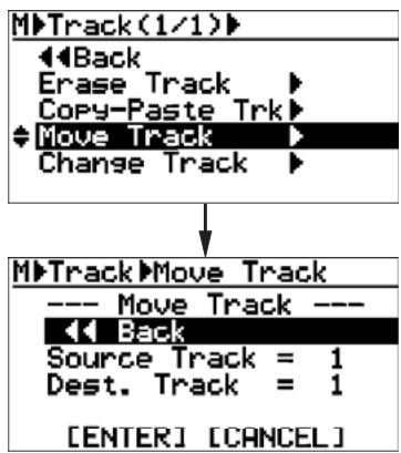 FOSTEX MR-8 HD CD - Déplacer (“Move”) les données d'une piste - 4
