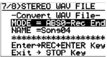 FOSTEX MR-8 HD CD - Procedure de conversion de fichier - 1