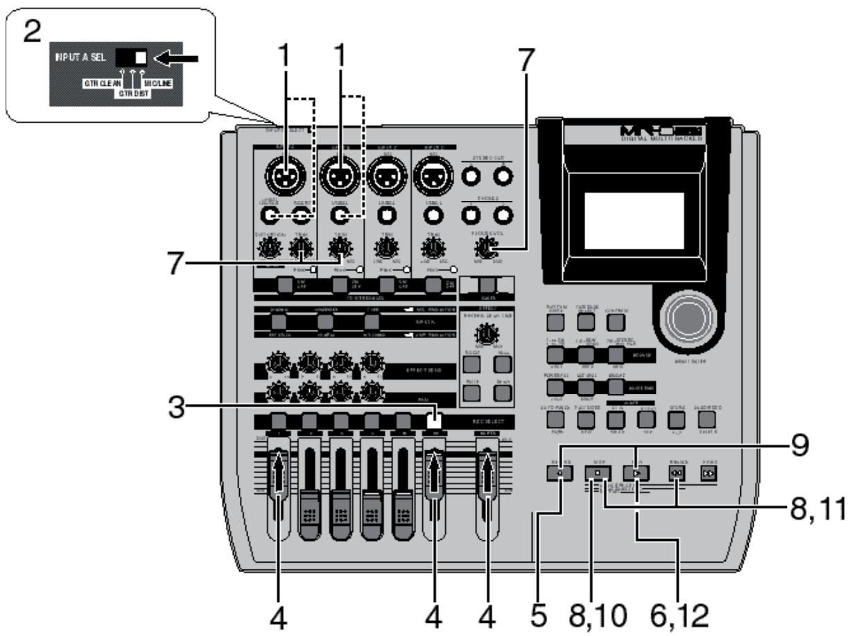 FOSTEX MR-8 HD CD - Les bases de l'overdub - 1