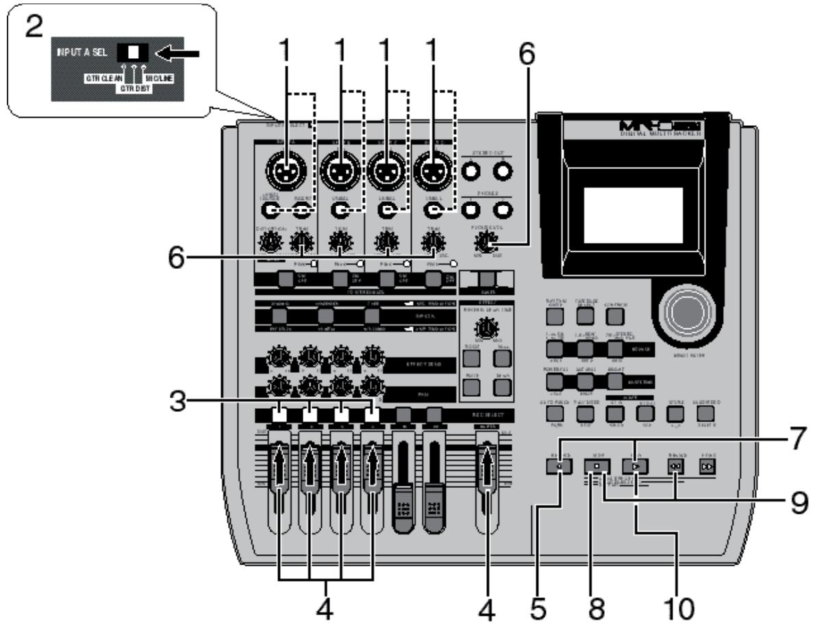 FOSTEX MR-8 HDCD - Enregistrement simultané sur 4 pistes - 1