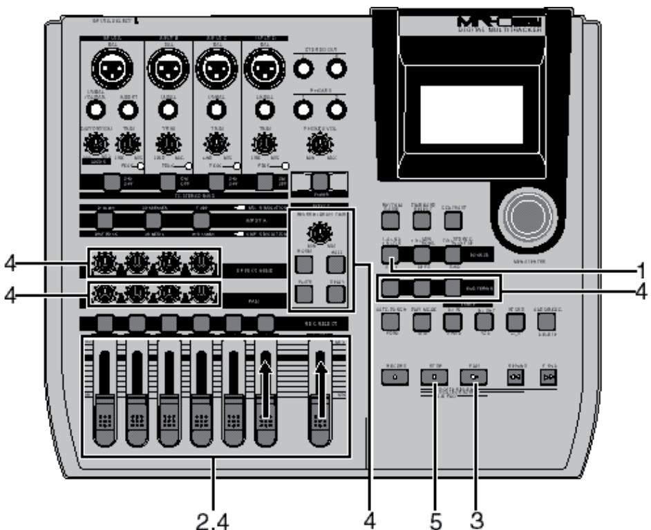 FOSTEX MR-8 HDCD - Répétition du pré-mixage de pistes - 1