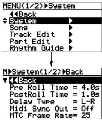 FOSTEX MR-8 HDCD - Sélection d'un type de délai - 2
