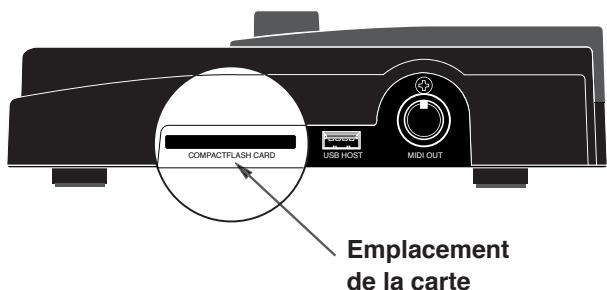 FOSTEX MR-8 MK2 - Insertion de la carte CompactFlash™ - 1