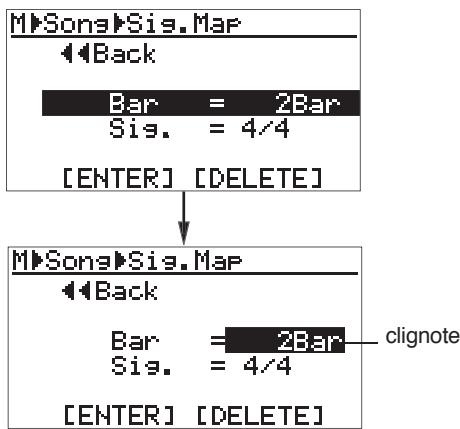 FOSTEX MR-8 MK2 - 5) Sélectionnez "Bar = 2Bar" avec la molette de JOG, puis validez par [MENU/ENTER]. - 1