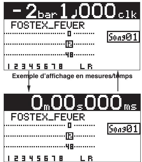 FOSTEX MR-8 MK2 - Sélection d'un mode de base temporelle - 2