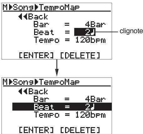 FOSTEX MR-8 MK2 - 8) Entre le numero de temps avec la molette de JOG, puis validez par [MENU/ENTER]. - 1