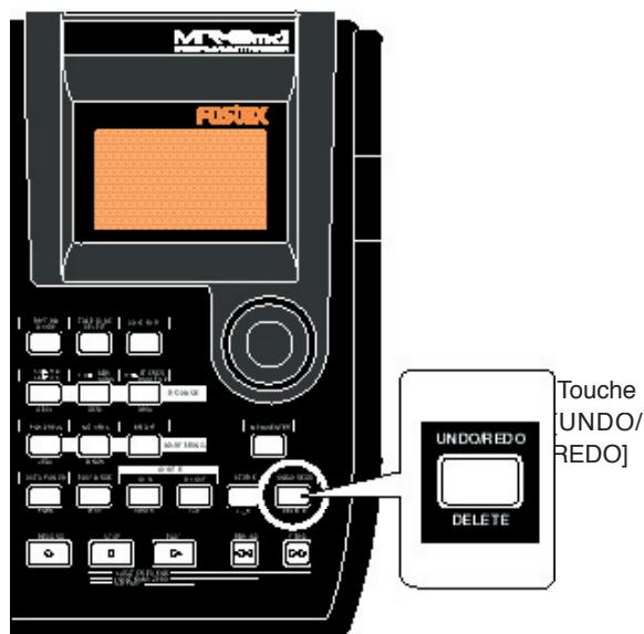 FOSTEX MR-8 MK2 - Annuler l'enregistrement (Undo/Redo) - 1