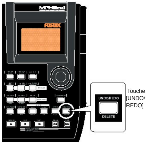 FOSTEX MR-8 MK2 - Annuler l'enregistrement (Undo/Redo) - 1