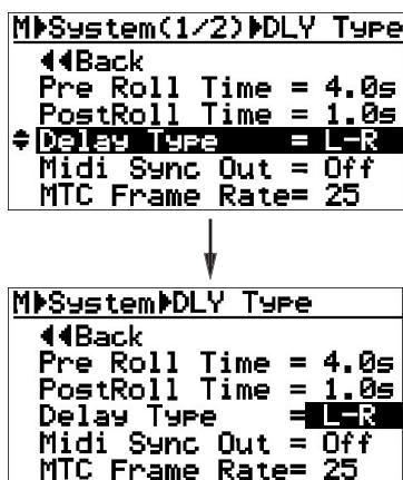 FOSTEX MR-8 MK2 - Sélection du type de délai - 3