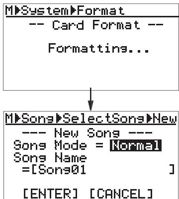 FOSTEX MR-8 MK2 - En présence d'une carte non formatée : - 2
