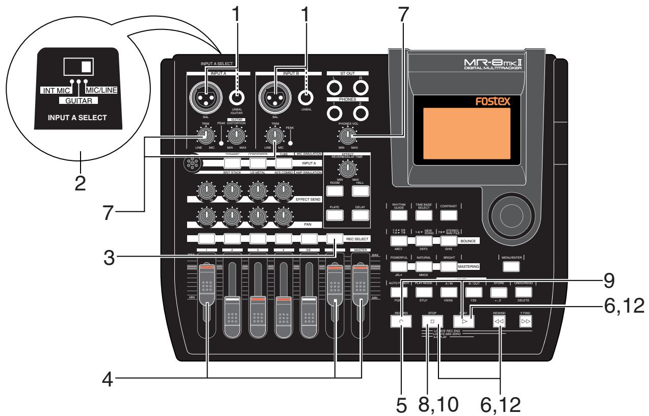 FOSTEX MR-8 MK2 - Les bases de l'overdub - 1