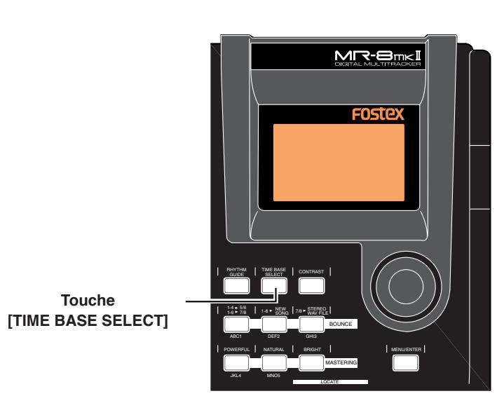 FOSTEX MR-8 MK2 - Sélection d'un mode de base temporelle - 1