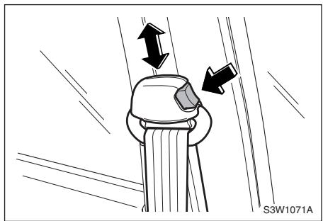 CHEVROLET MATIZ - RéGLAGE DE LA HAUTEUR DE CEINTURE DE SECURITE DU CONDUCTEUR* - 2