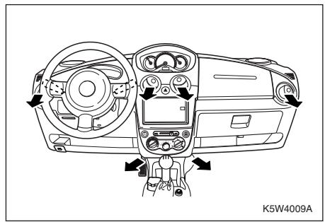 CHEVROLET MATIZ - Position dégivrage et vers les pieds (2) - 1