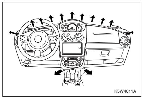 CHEVROLET MATIZ - Position dégivrage et vers les pieds (2) - 3